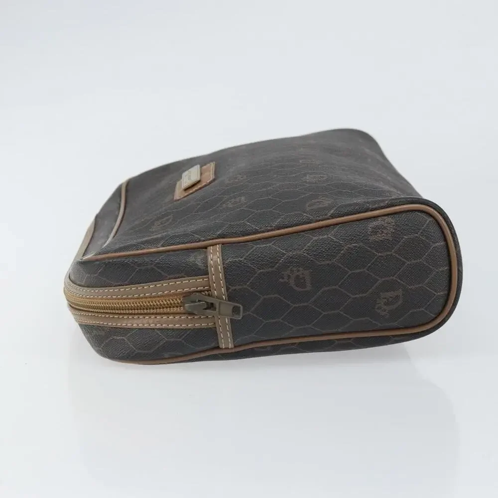 Dior Honeycomb Canvas Clutch Bag Black